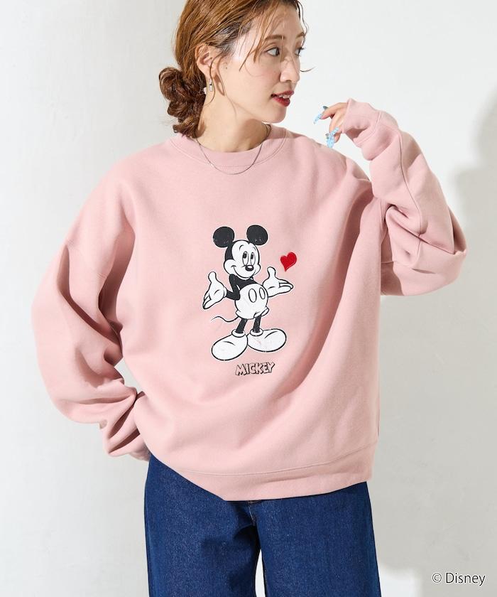 DISNEY/《迪士尼》 米老鼠/特別款 圓領印花衛衣/愛心