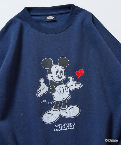 DISNEY/《迪士尼》 米老鼠/特別款 圓領印花衛衣/愛心