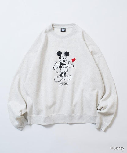 DISNEY/《迪士尼》 米老鼠/特別款 圓領印花衛衣/愛心