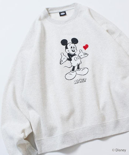 DISNEY/《迪士尼》 米老鼠/特別款 圓領印花衛衣/愛心