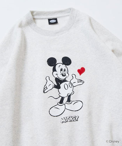 DISNEY/《迪士尼》 米老鼠/特別款 圓領印花衛衣/愛心