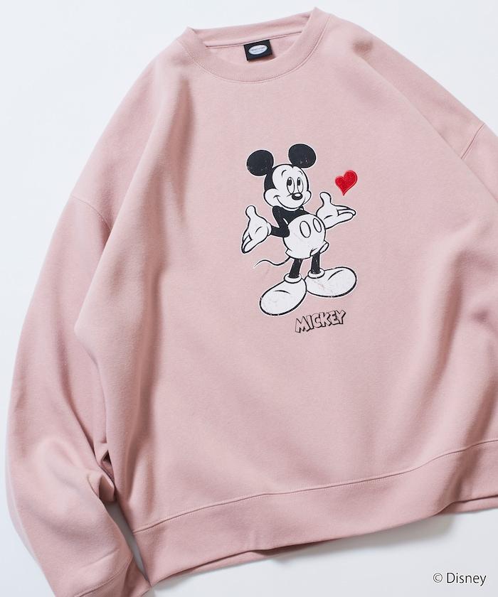 DISNEY/《迪士尼》 米老鼠/特別款 圓領印花衛衣/愛心