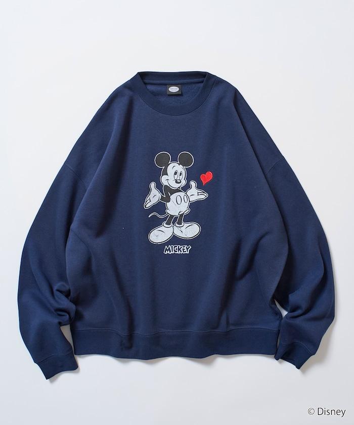 DISNEY/《迪士尼》 米老鼠/特別款 圓領印花衛衣/愛心