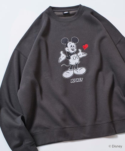 DISNEY/《迪士尼》 米老鼠/特別款 圓領印花衛衣/愛心