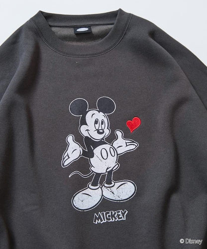 DISNEY/《迪士尼》 米老鼠/特別款 圓領印花衛衣/愛心