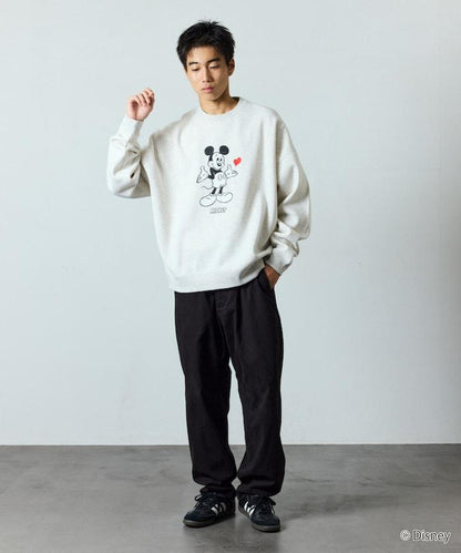 DISNEY/《迪士尼》 米老鼠/特別款 圓領印花衛衣/愛心