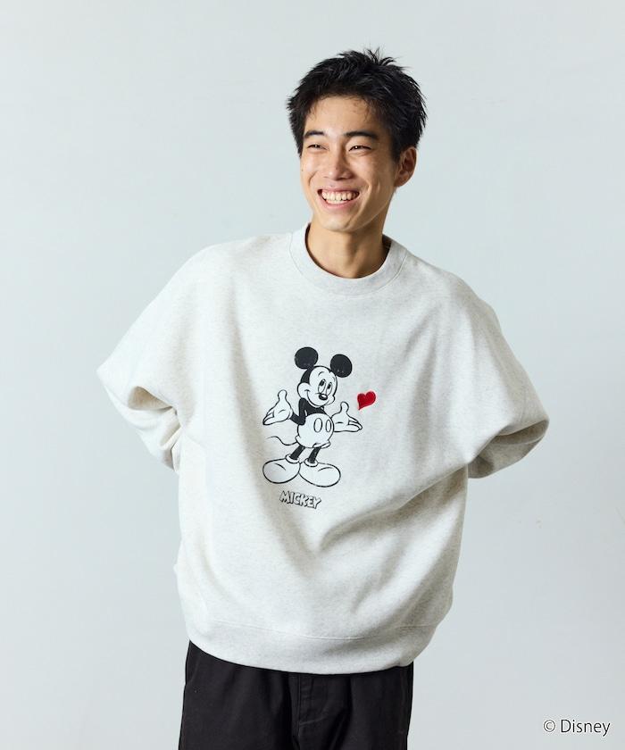 DISNEY/《迪士尼》 米老鼠/特別款 圓領印花衛衣/愛心