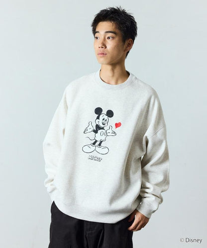 DISNEY/《迪士尼》 米老鼠/特別款 圓領印花衛衣/愛心