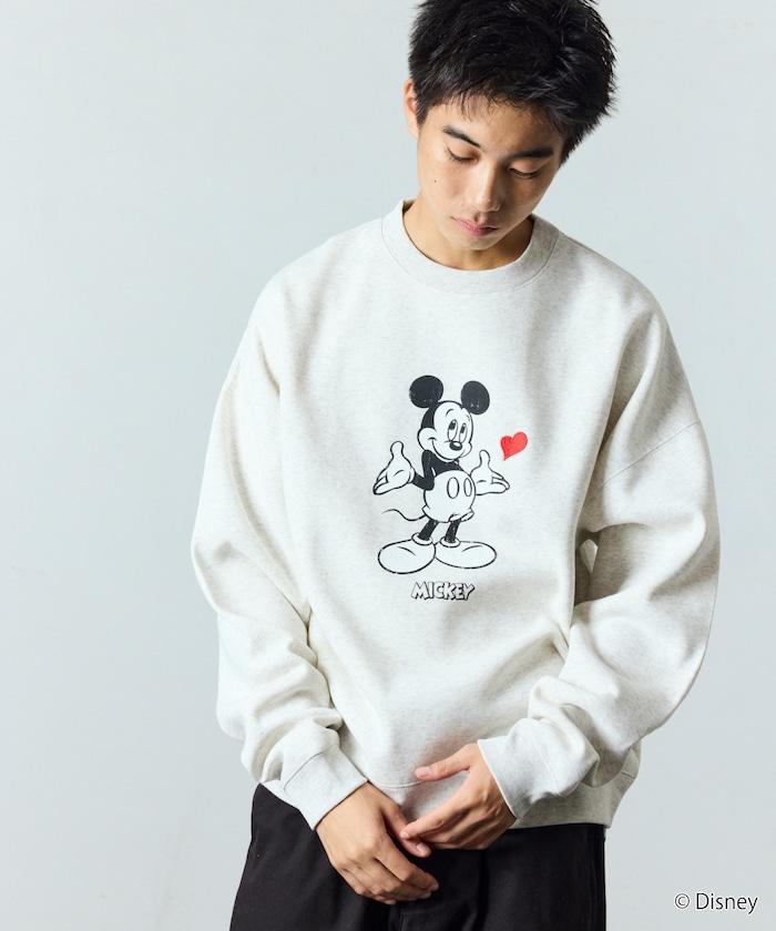 DISNEY/《迪士尼》 米老鼠/特別款 圓領印花衛衣/愛心