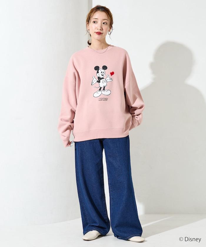 DISNEY/《迪士尼》 米老鼠/特別款 圓領印花衛衣/愛心