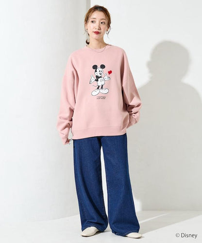 DISNEY/《迪士尼》 米老鼠/特別款 圓領印花衛衣/愛心