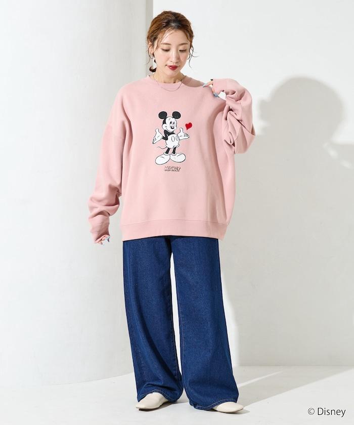 DISNEY/《迪士尼》 米老鼠/特別款 圓領印花衛衣/愛心