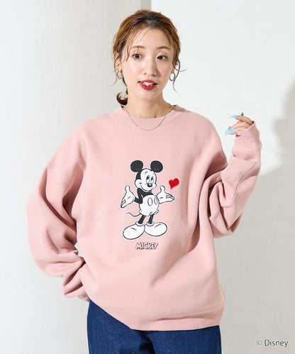 DISNEY/《迪士尼》 米老鼠/特別款 圓領印花衛衣/愛心