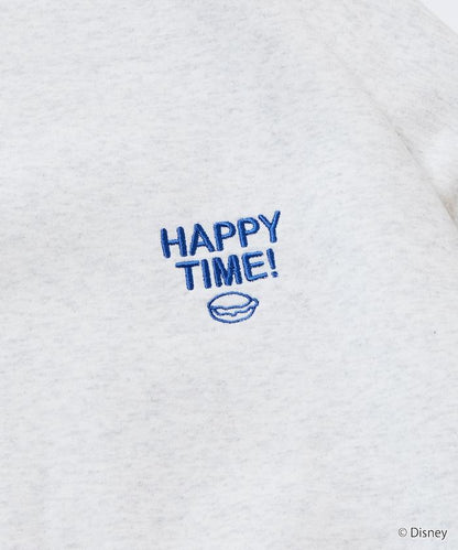 DISNEY 《迪士尼》 米老鼠/特別款寬鬆版型背部印花圓領衛衣/HAPPY TIME
