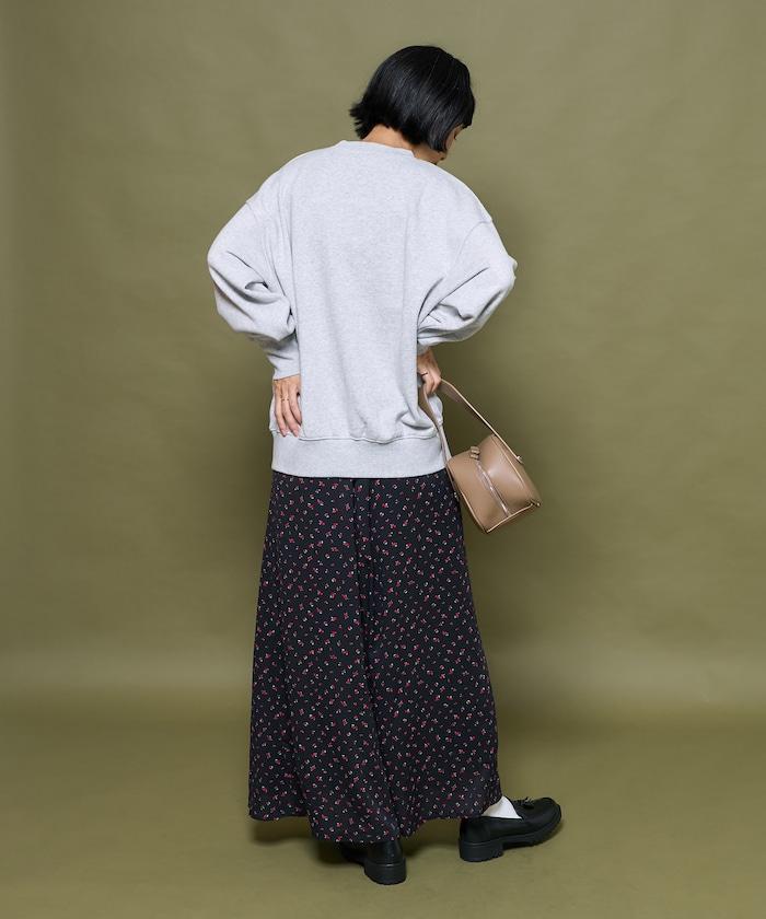 小花圖案半喇叭裙