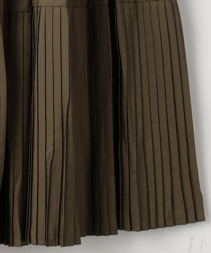 塔夫綢百褶層疊半身裙