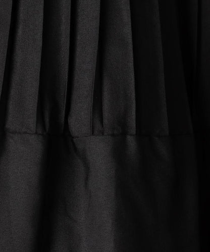 塔夫綢百褶層疊半身裙