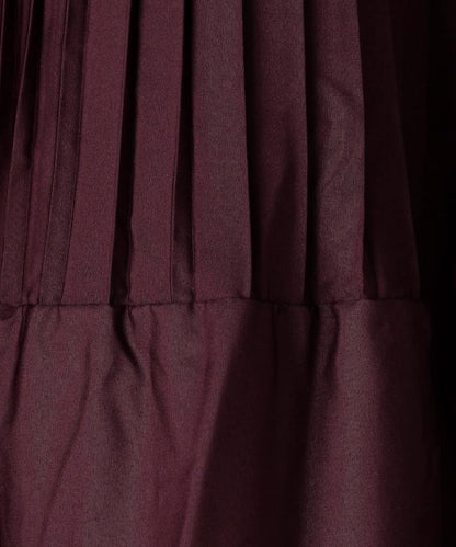 塔夫綢百褶層疊半身裙