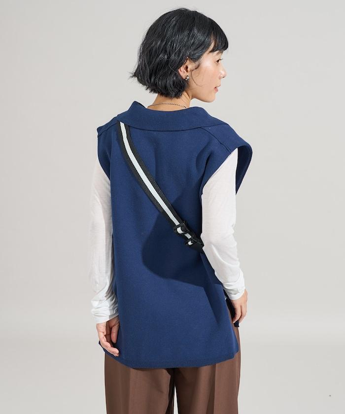 可機洗衛衣風針織開領馬甲可搭配套裝