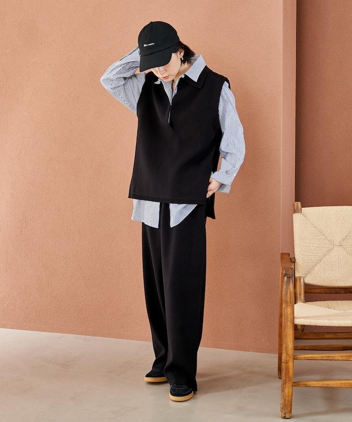 可機洗衛衣風針織開領馬甲可搭配套裝