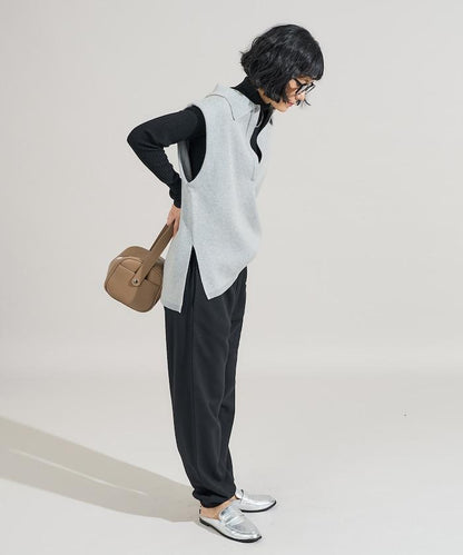 可機洗衛衣風針織開領馬甲可搭配套裝