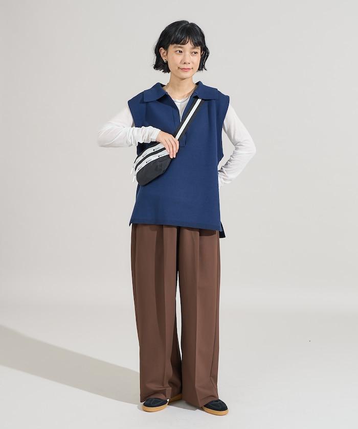 可機洗衛衣風針織開領馬甲可搭配套裝