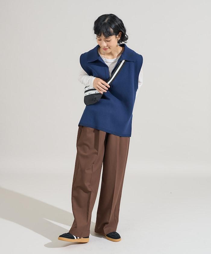 可機洗衛衣風針織開領馬甲可搭配套裝