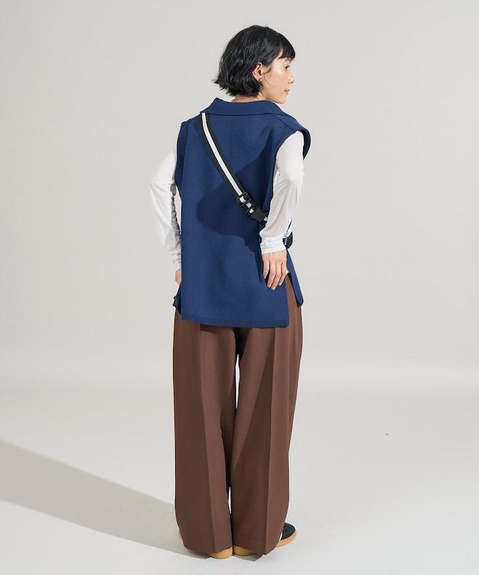 可機洗衛衣風針織開領馬甲可搭配套裝