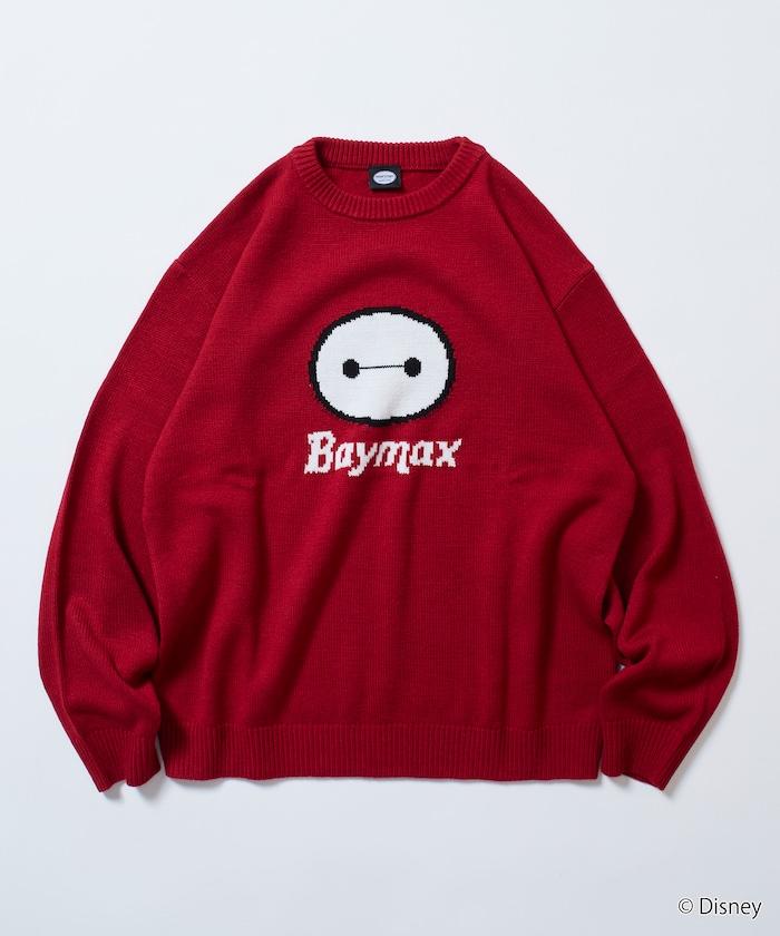 BAYMAX / 大白 特別款 寬鬆版型 提花 圓領針織衫