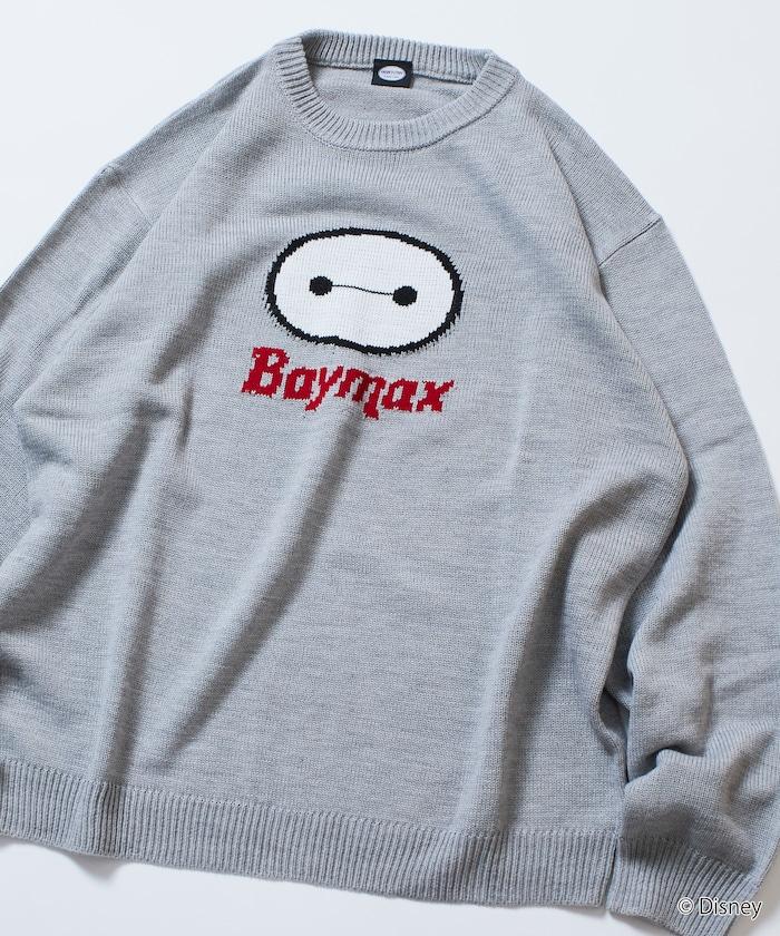BAYMAX / 大白 特別款 寬鬆版型 提花 圓領針織衫