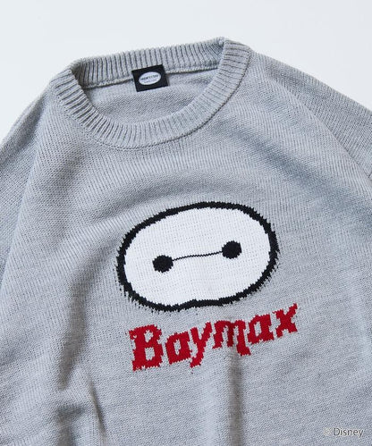 BAYMAX / 大白 特別款 寬鬆版型 提花 圓領針織衫