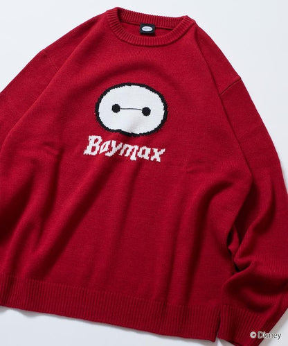 BAYMAX / 大白 特別款 寬鬆版型 提花 圓領針織衫