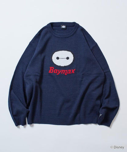 BAYMAX / 大白 特別款 寬鬆版型 提花 圓領針織衫