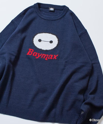 BAYMAX / 大白 特別款 寬鬆版型 提花 圓領針織衫