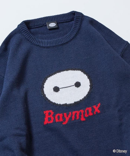 BAYMAX / 大白 特別款 寬鬆版型 提花 圓領針織衫