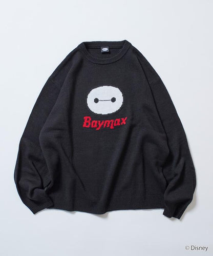 BAYMAX / 大白 特別款 寬鬆版型 提花 圓領針織衫
