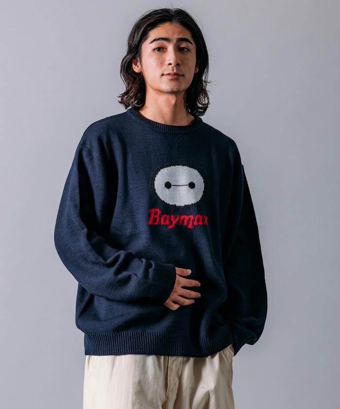 BAYMAX / 大白 特別款 寬鬆版型 提花 圓領針織衫