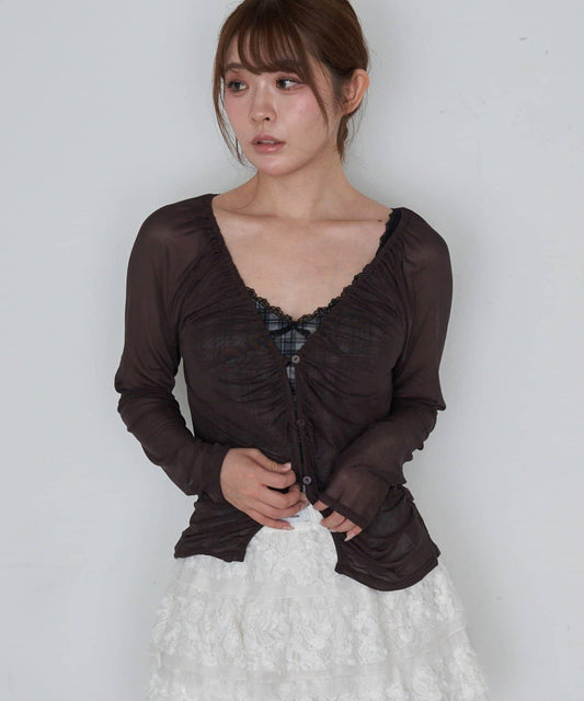 【RAY CASSIN】透視開衫內衣吊帶套裝