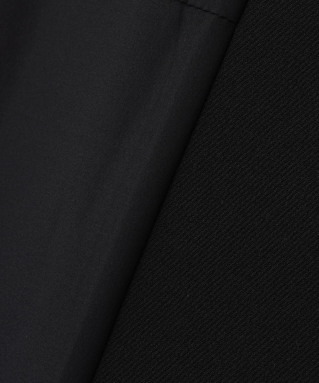 塔夫綢拼接三層交織大衣