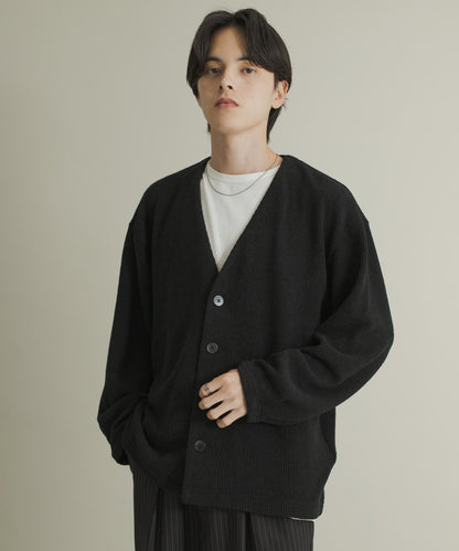 羊毛觸感針織開衫