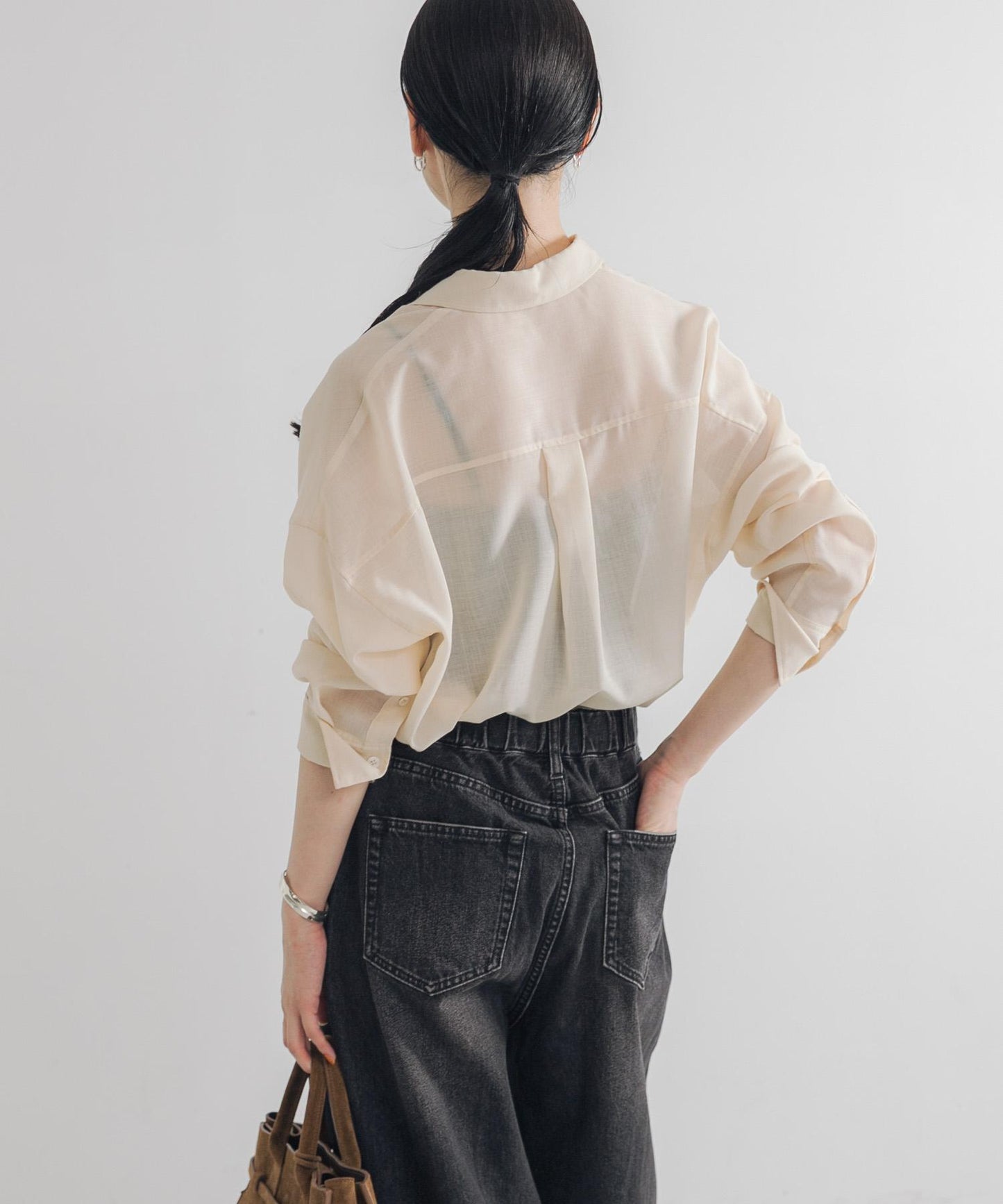 薄紗羊毛常規領襯衫