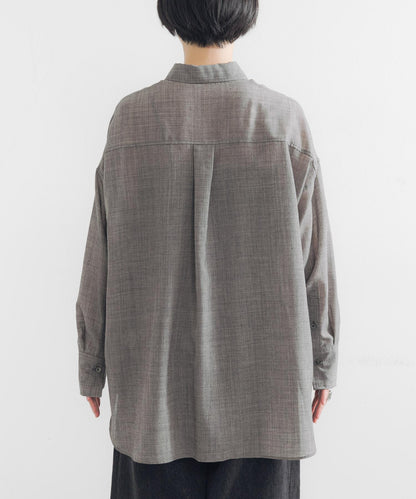 薄紗羊毛常規領襯衫