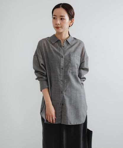 薄紗羊毛常規領襯衫