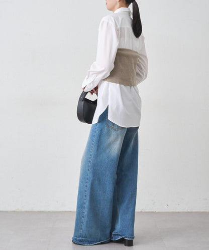 【Loungedress】襯衫+針織背心套裝