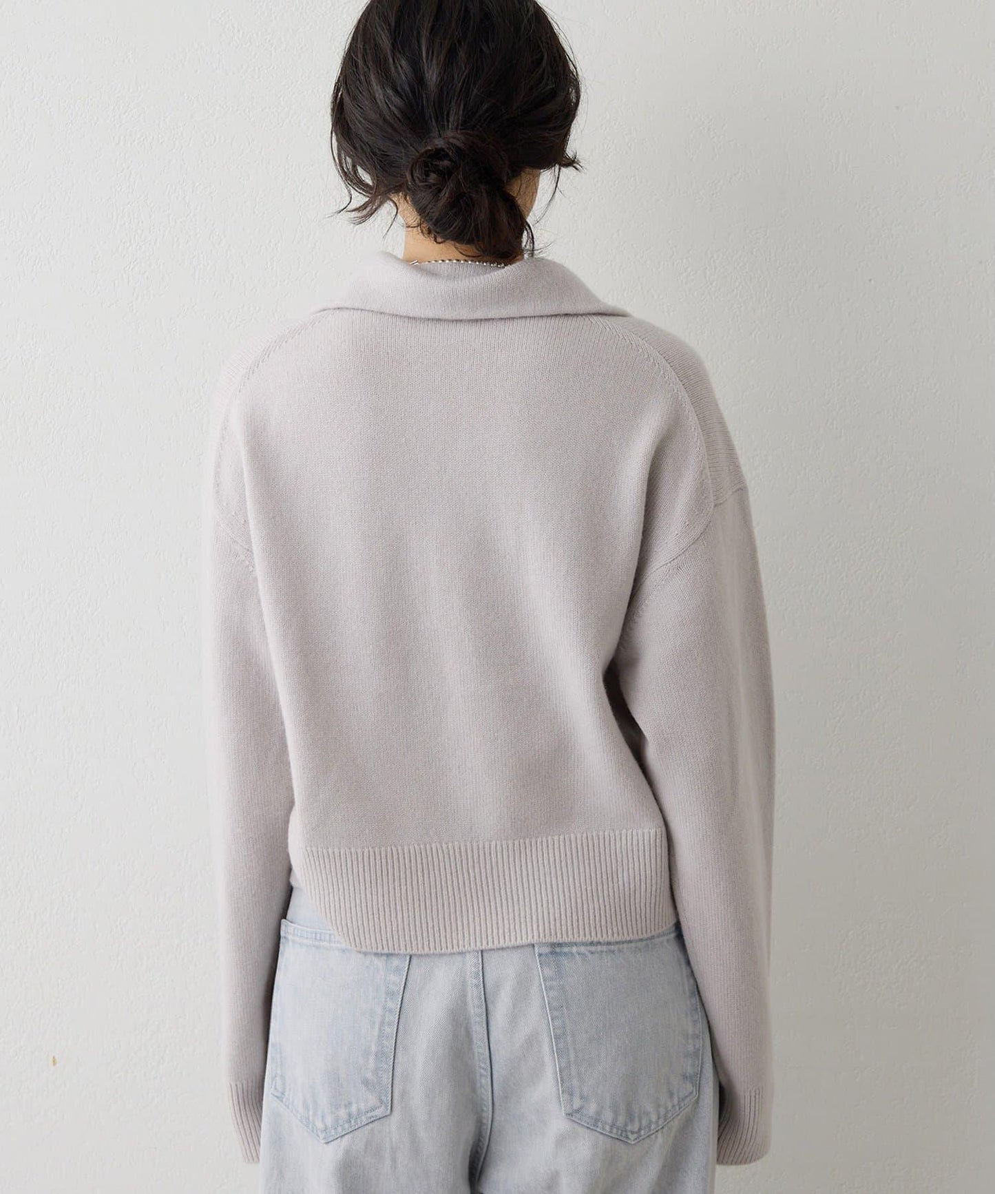 W/Ca 拉鍊針織套頭衫