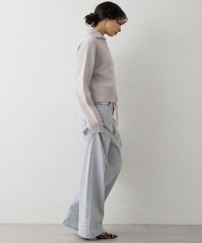 W/Ca 拉鍊針織套頭衫