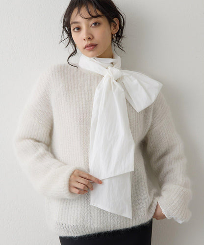 亮片毛線針織套頭衫