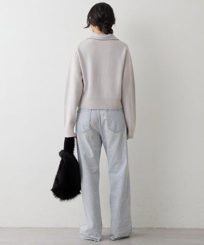 W/Ca 拉鍊針織套頭衫