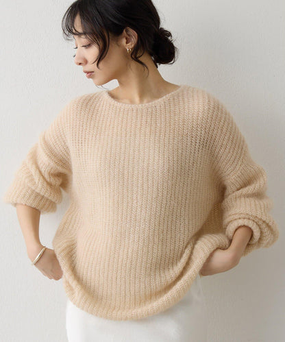 亮片毛線針織套頭衫