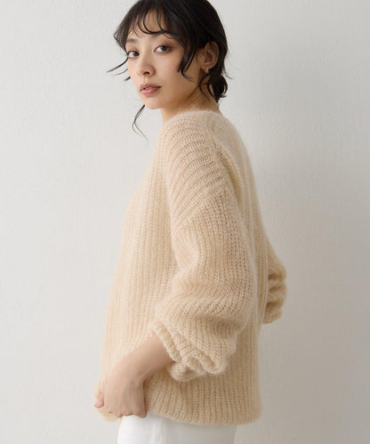 亮片毛線針織套頭衫